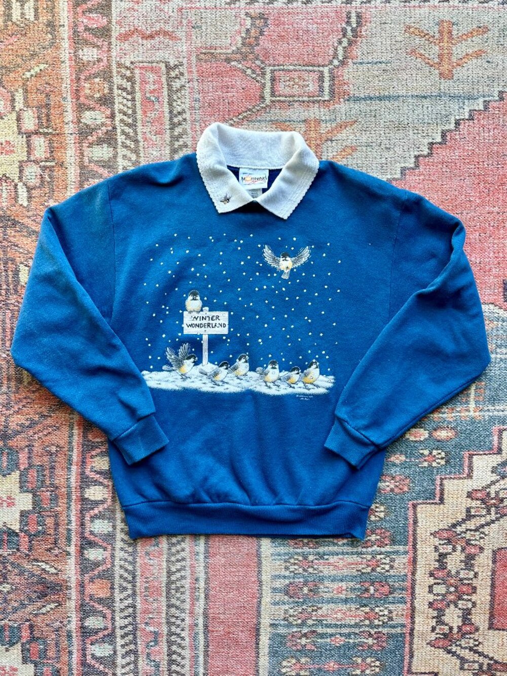 Vintage 90s Morning Sun Collared Sweatshirt